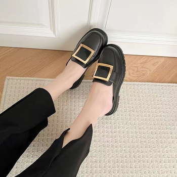 Női I-alakú papucs PVC felsőrész, PVC talp, PU belső, Baotou orrforma, mindennapi stílus