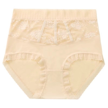 Plusz méretű Ice Silk női alsónemű, magas derekú, lélegző, popsiformáló hatású, kötött anyag