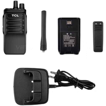 HT6 TCL Komplet dodatne opreme za Walkie-Talkie: baterija 3000mAh, antena, stražnji klip, stan za punjenje, 16 kanala, domet 1,5–3 km, RF izlazna snaga 5W
