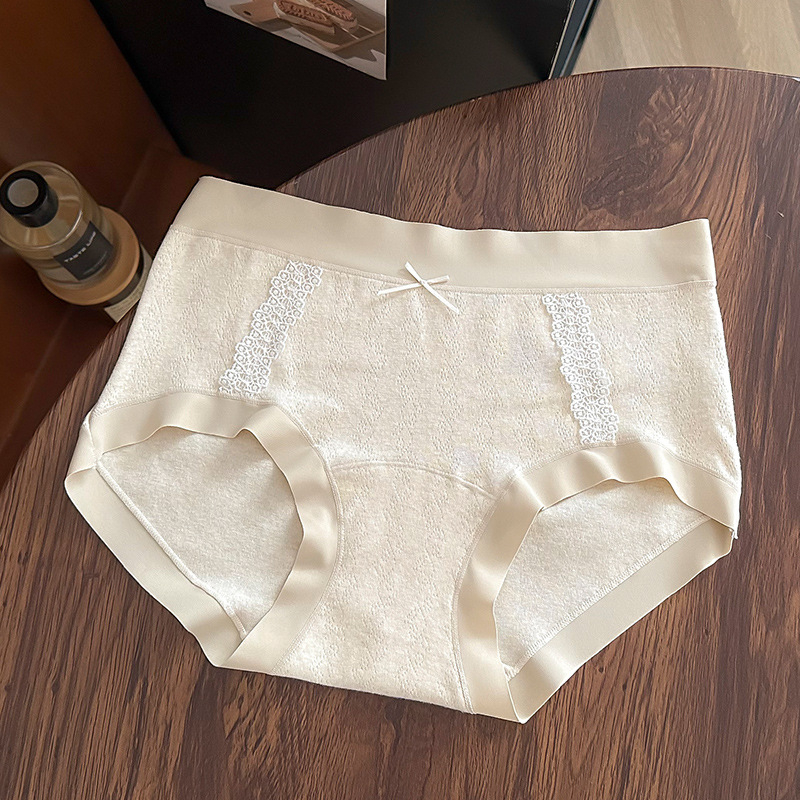 Ženske pamukaste gaćice, srednjeg struka, žakard tkanina, antibakterijske, prozračne, brzo sušenje, podstava u preponama od pamuka