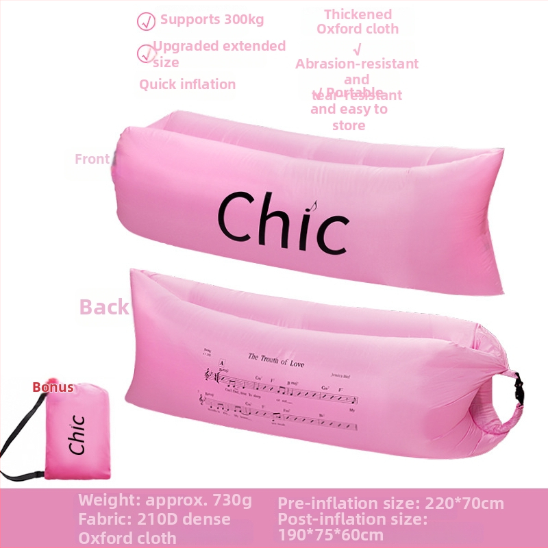 Φουσκωτό κρεβάτι για ένα άτομο Lecamp – φορητή λύση κάμπινγκ (730 g; χωρητικότητα 300 kg; Oxford ύφασμα; διπλής στρώσης κατασκευή)