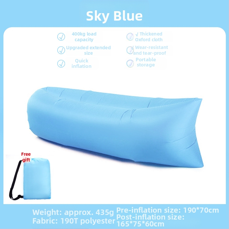 Φουσκωτό κρεβάτι για ένα άτομο Lecamp – φορητή λύση κάμπινγκ (730 g; χωρητικότητα 300 kg; Oxford ύφασμα; διπλής στρώσης κατασκευή)