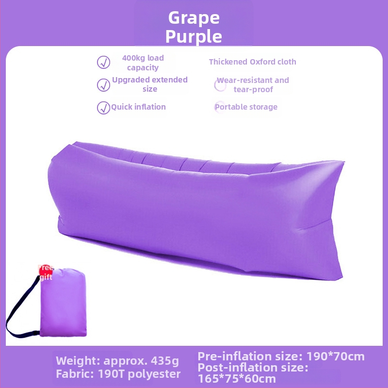 Φουσκωτό κρεβάτι για ένα άτομο Lecamp – φορητή λύση κάμπινγκ (730 g; χωρητικότητα 300 kg; Oxford ύφασμα; διπλής στρώσης κατασκευή)