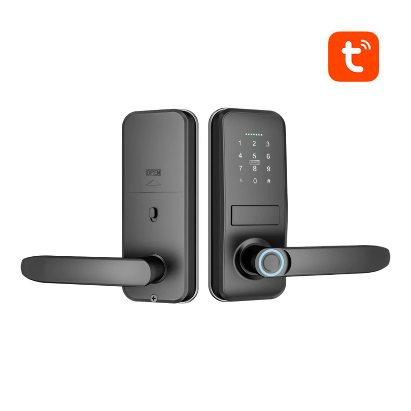 P13 Elektronička brava za vrata | 100 memorija otisaka prstiju; do 100000 otključavanja; skeniranje 0,1 s; pristup otiskom prsta, lozinkom ili ključem; pogodna za drvena, metalna ili plastična vrata