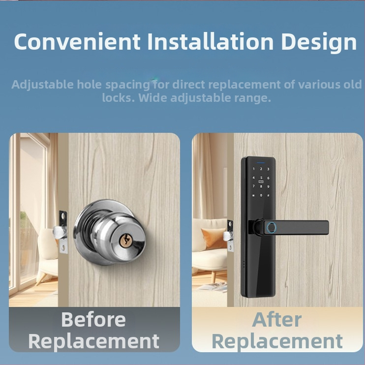 Chytré zámky na drevené dvere – Model P16, 100 odtlačkov prstov, 100000 odomknutí, sken 0,15 s, napájanie DC