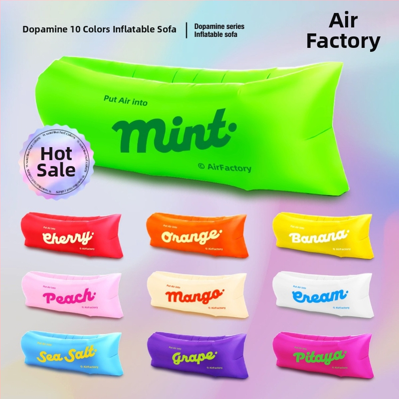 Εξωτερικός φουσκωτός καναπές, επιφάνεια από Oxford ύφασμα, βάρος 700 g, ικανότητα φόρτωσης 200 kg, φορητός για κάμπινγκ, μάρκα one-half