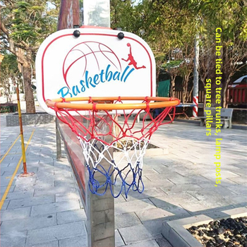 Összecsukható, hordozható kosárlabda kosár beltéri/kültéri használatra — öntöttvas konstrukció, kampó típusú felszerelés, tömeg 1,5 kg, tartozékok: háló, kampó és csavarok