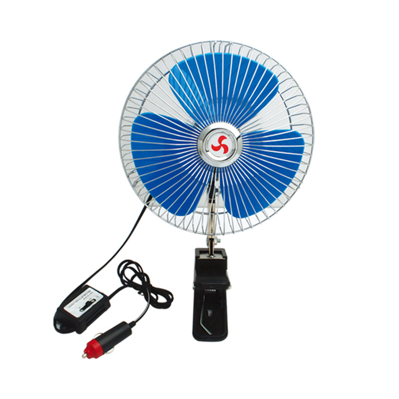 Automobilski ventilator HJ-Y-8, željezo i plast, 12V/24V/48V, snaga 12, za kamione i automobile, potpuno zatvoren dizajn