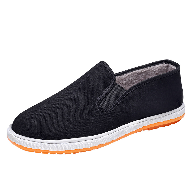 Pantofi casual unisex din bumbac, slip-on, pentru iarnă, cu talpă din plastic