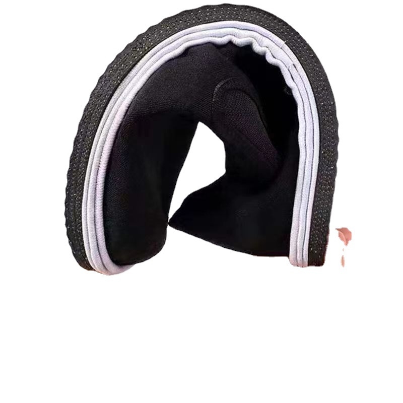 Pantofi unisex din pânză cu talpă de cauciuc și talpă cu mai multe straturi, vârf rotund, partea superioară din pânză Cardan, bandă elastică, cusături