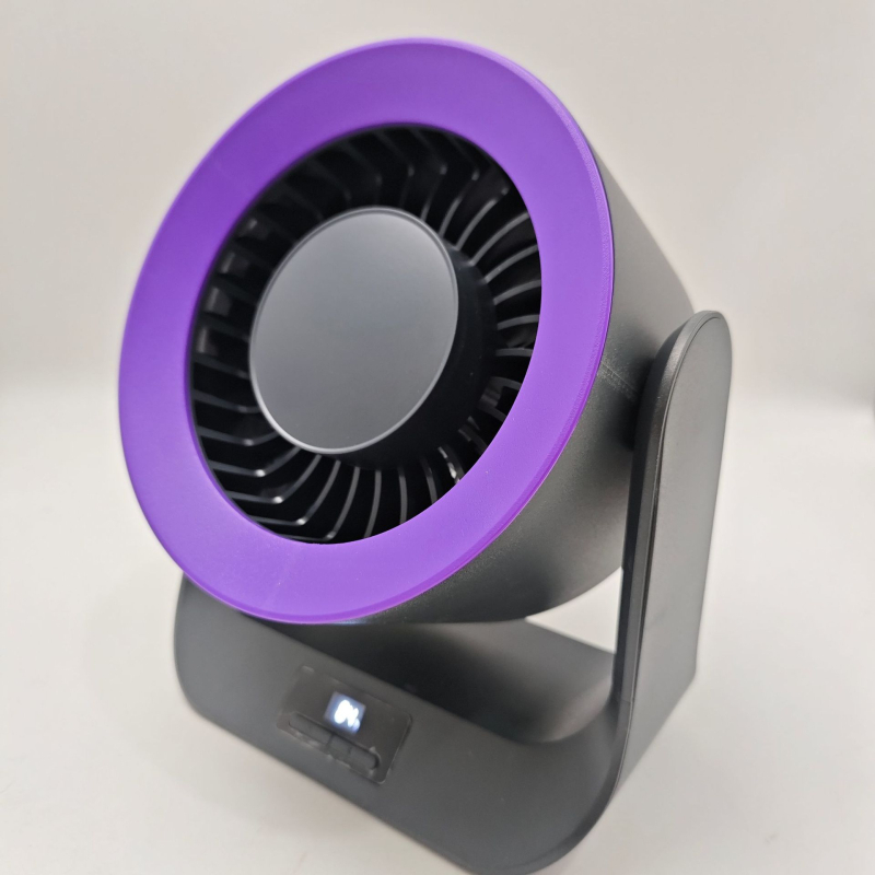 Automobilski ventilator s LED digitalnim zaslonom, akrilno kućište, snaga 5W, višestruko podesiv kut, model HR2520/HR2522
