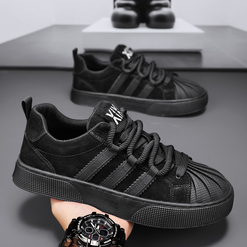 Férfi Shell-Toe munkavédelmi cipő, vízálló, vastag gumitalpú