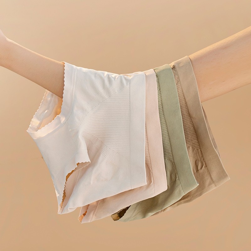 Γυναικείο χωρίς ραφές τρίγωνο εσώρουχο μεσαίας μέσης από νάιλον, αναπνεύσιμο, αντιβακτηριακό, διαμορφώνει το σώμα και ανυψώνει τους γοφούς