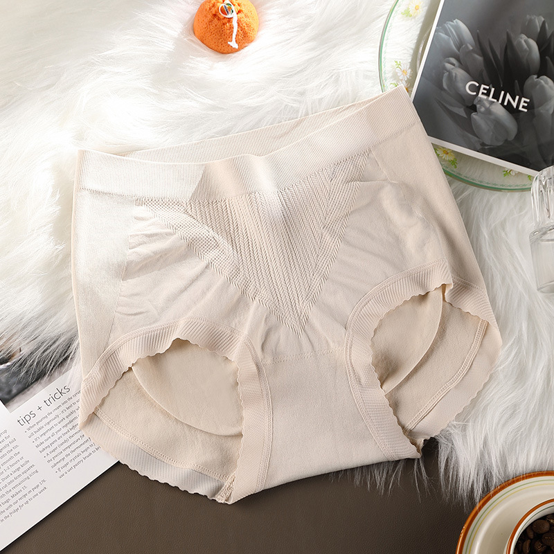 Γυναικείο χωρίς ραφές τρίγωνο εσώρουχο μεσαίας μέσης από νάιλον, αναπνεύσιμο, αντιβακτηριακό, διαμορφώνει το σώμα και ανυψώνει τους γοφούς