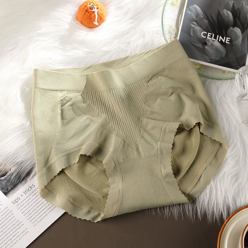 Γυναικείο χωρίς ραφές τρίγωνο εσώρουχο μεσαίας μέσης από νάιλον, αναπνεύσιμο, αντιβακτηριακό, διαμορφώνει το σώμα και ανυψώνει τους γοφούς