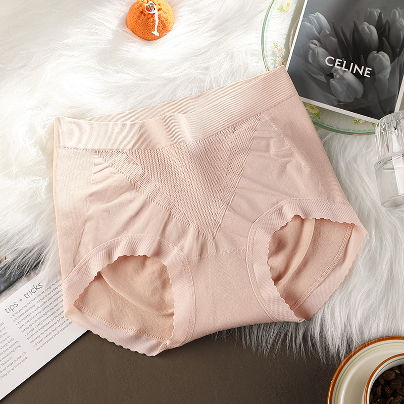 Γυναικείο χωρίς ραφές τρίγωνο εσώρουχο μεσαίας μέσης από νάιλον, αναπνεύσιμο, αντιβακτηριακό, διαμορφώνει το σώμα και ανυψώνει τους γοφούς