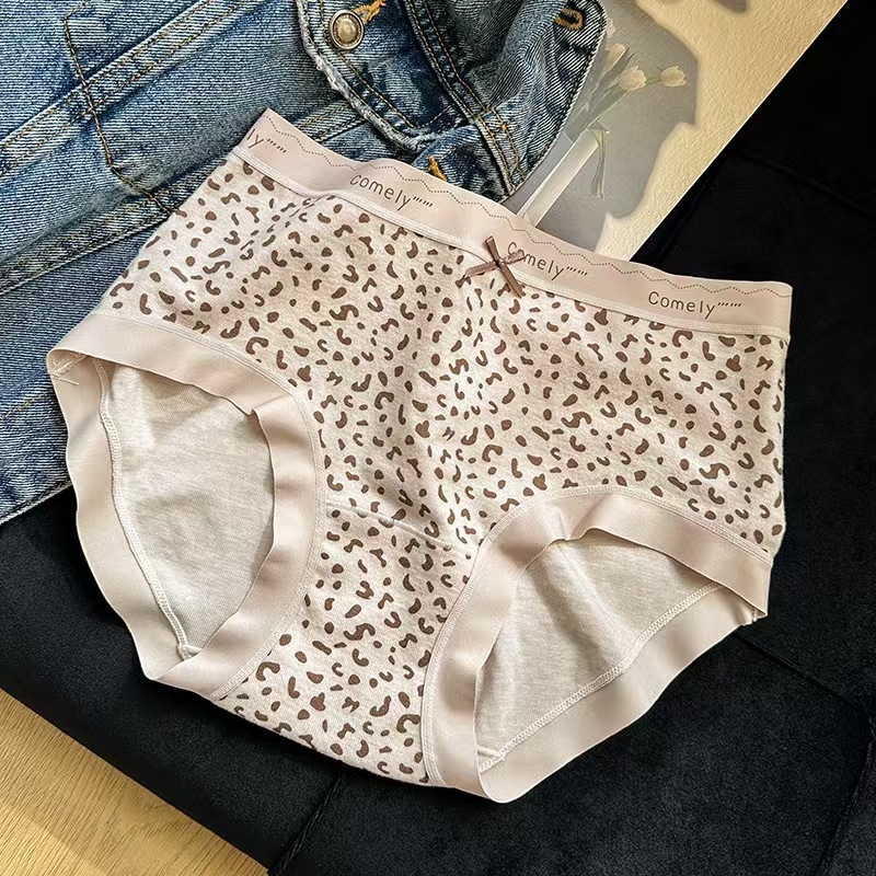 Chiloți pentru fete din viscose, tricotate, talie medie, culoare solidă, căptușală din bumbac, 50–70% viscose, respirabili, pentru toate sezoanele