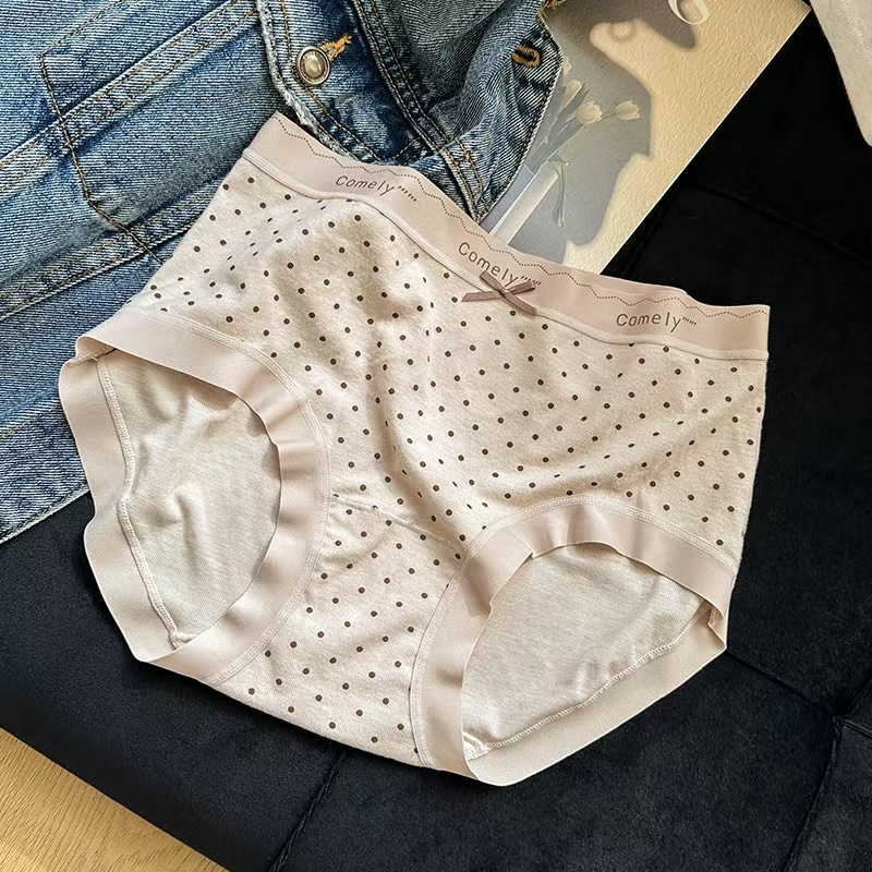 Chiloți pentru fete din viscose, tricotate, talie medie, culoare solidă, căptușală din bumbac, 50–70% viscose, respirabili, pentru toate sezoanele