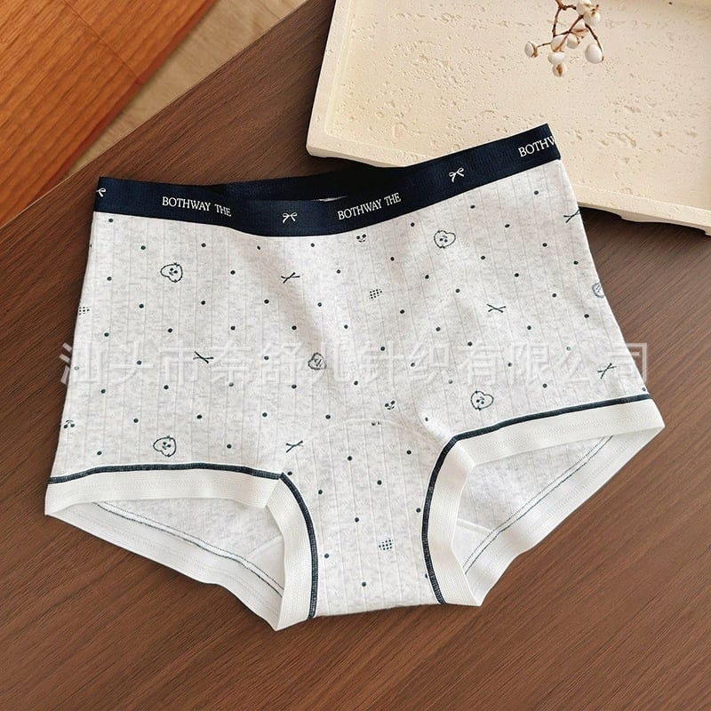 Ženske bokserice od pamuka, srednje visoke struka, pletivo, prozračne i antibakterijske, s podizanjem zadnjice