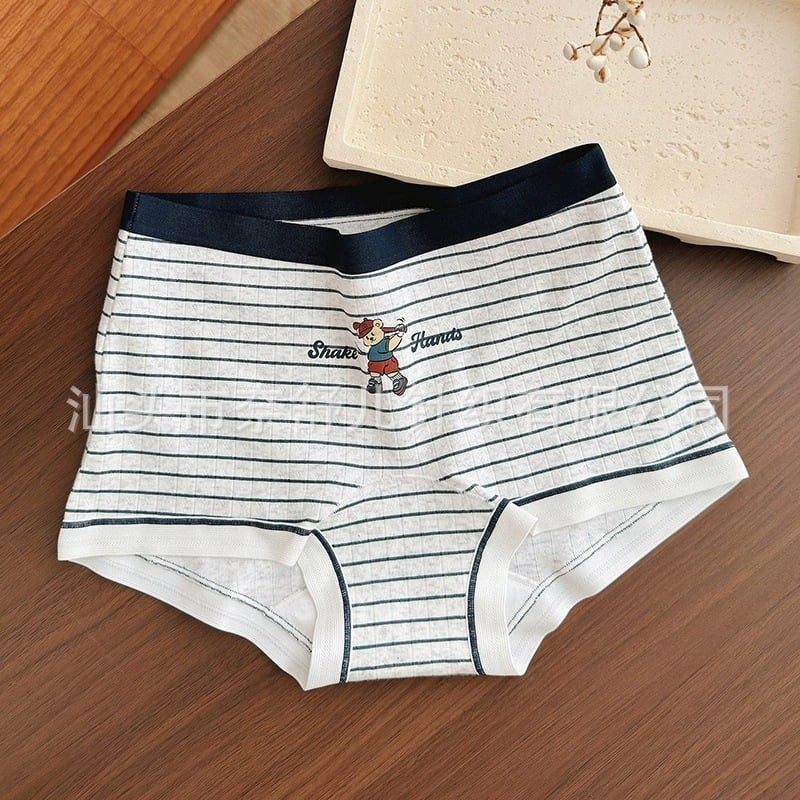 Ženske bokserice od pamuka, srednje visoke struka, pletivo, prozračne i antibakterijske, s podizanjem zadnjice