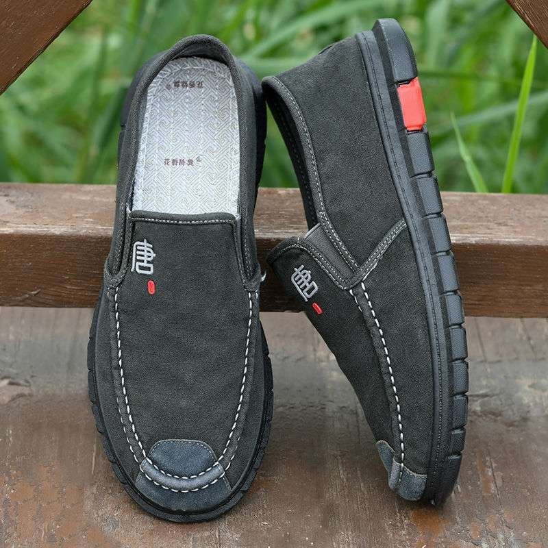 Casual platnene slip-on tenisice – okrugli nos, platneni gornji dio, srednje visine, pjenasta gumena potplat, pamukova ulošak