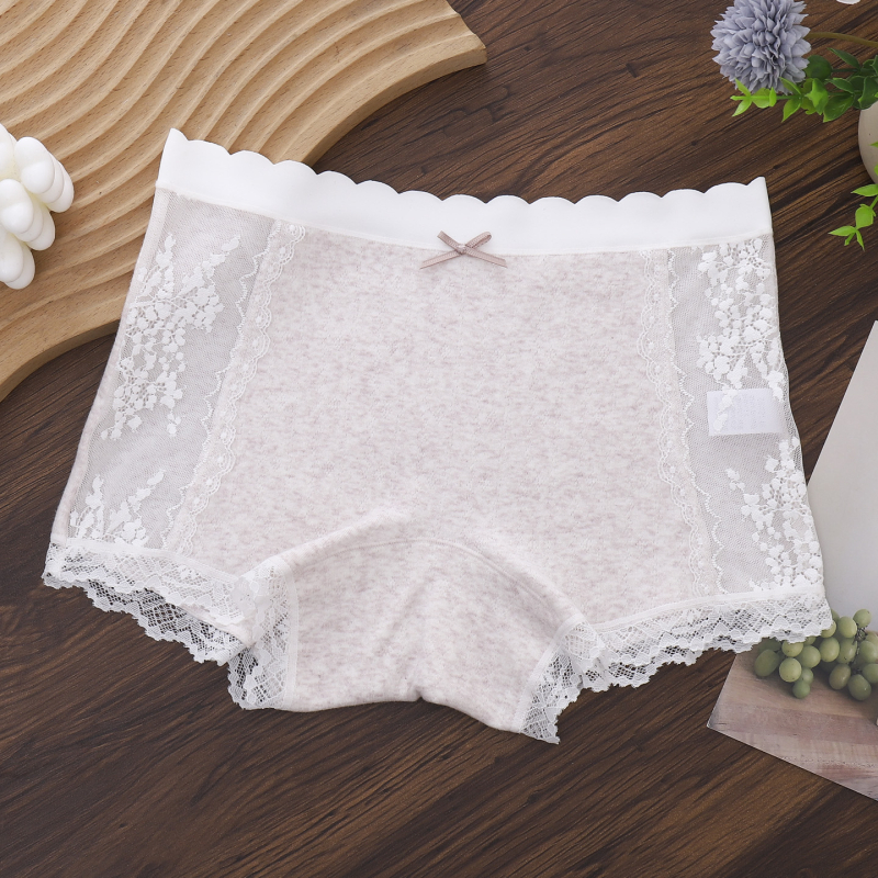 Dámske šortky z čipkovej sieťoviny, stredná výška pásu, zdvihnutie zadku, priedušné, nepriehľadné