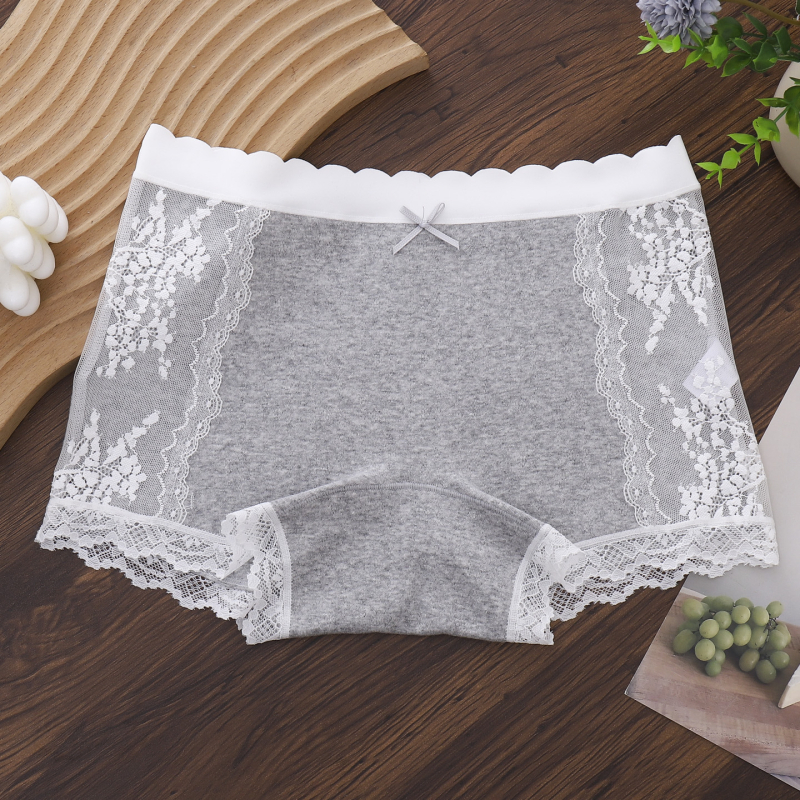 Dámske šortky z čipkovej sieťoviny, stredná výška pásu, zdvihnutie zadku, priedušné, nepriehľadné