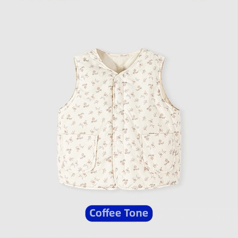 Detská vesta z páperia, bez rukávov, 95% páperia, podšívka bavlna, vonkajšia bavlna, bez kapucne, jar 2025