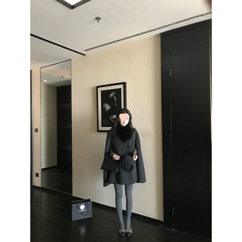 Termalne pletene tajice s mrežastim tkivom i pamukom, debeli za glađenje siluete, Zima 2025