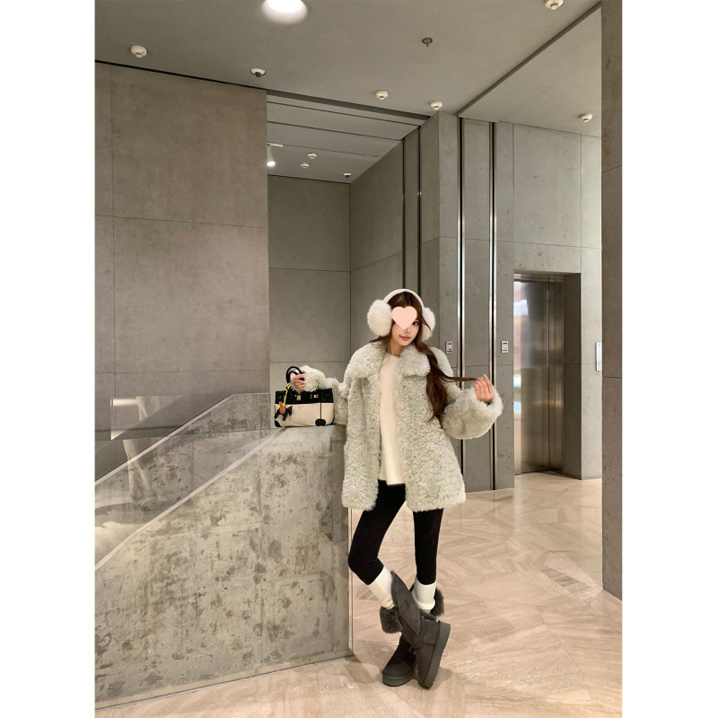 Termalne pletene tajice s mrežastim tkivom i pamukom, debeli za glađenje siluete, Zima 2025