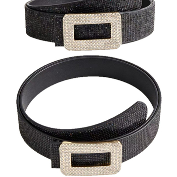 Γυναικείο φόρεμα με ζώνη από τεχνητό δέρμα, διακοσμημένο με χάντρες και κρύσταλλα, φτερωτή άκρη, κούμπωμα snap, μήκος 105 cm