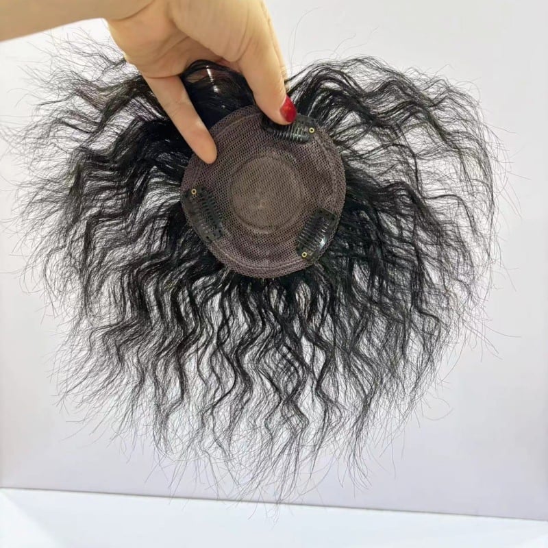 Женска обемна добавка за коса от естествена човешка коса, модел 1006, може да се боядисва