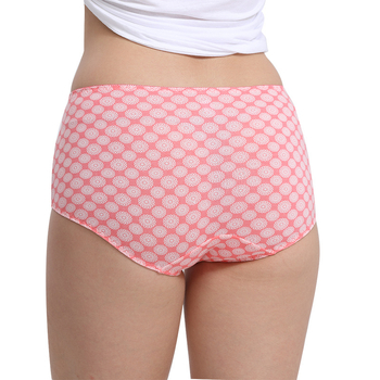 Vytlačené dámske nohavičky z modalu, priedušné, stredná bedrová oblasť, bezšvové, kvetinový vzor