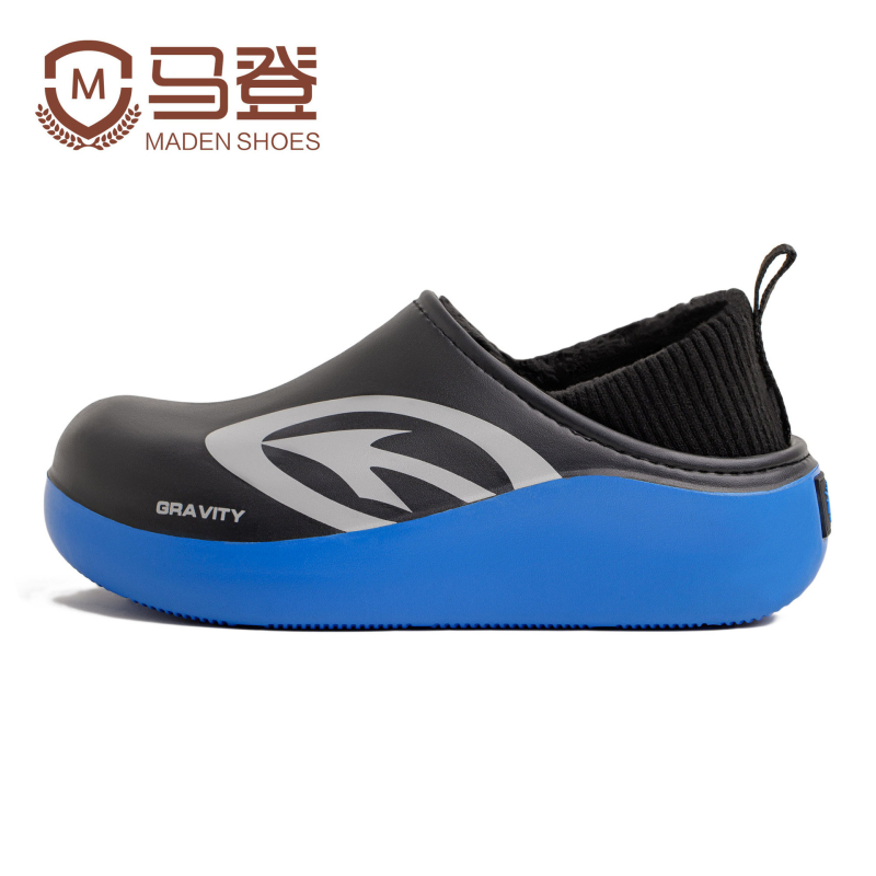 Muške Slip-On cipele s poklopom prsta, zimi, fleece podstava, EVA gornji dio i EVA đon, srednji peta 3–5 cm, casual stil