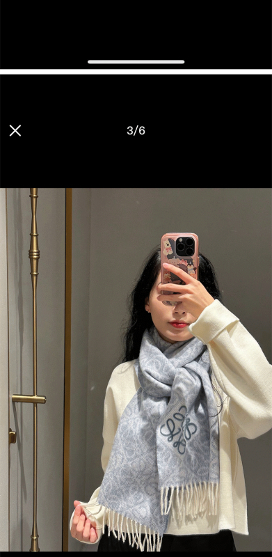 Вълнен жакардов двустранен флокиран шал за зима — рапирано плетено, за жени