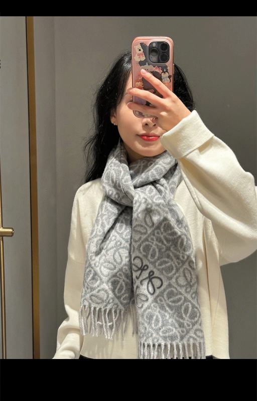 Вълнен жакардов двустранен флокиран шал за зима — рапирано плетено, за жени