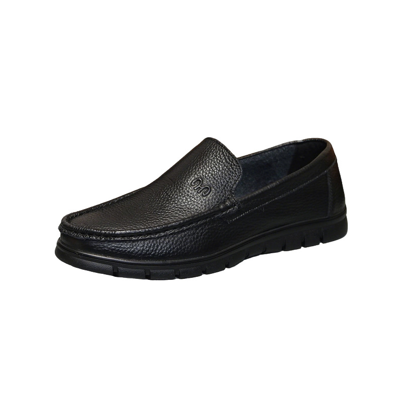 Muški loafers od dvostruke teleće kože, okrugla prednja, potplata injekcijom, nizak profil, pogodni za sve sezone