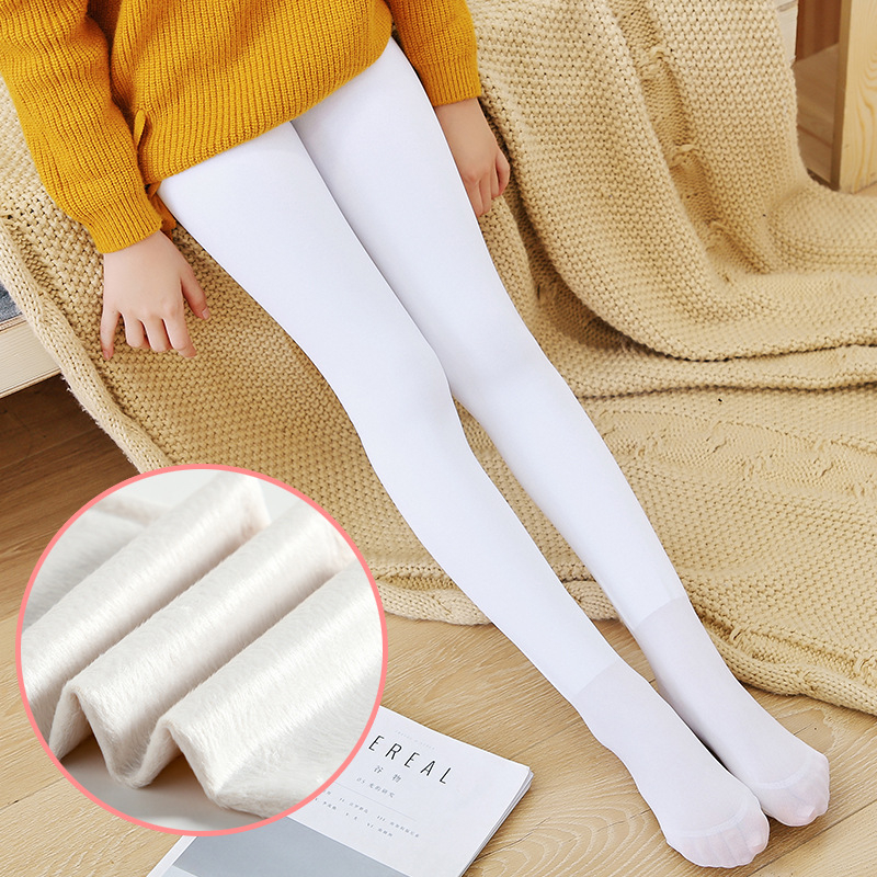 Dječje baletne tajice od Mohair baršuna, debelina 900D, 70–80% Mohair, jednofarbni uzorak, za uzrast 7–12 godina