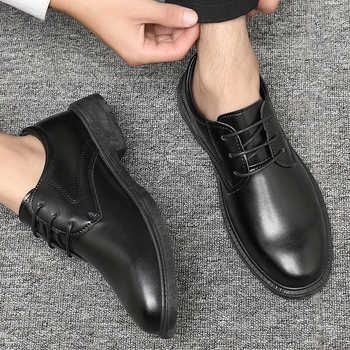 Muške casual cipele od PU kože, prozračne, gumeni đon, kopča s kopčom, niska potpetica 1–3 cm