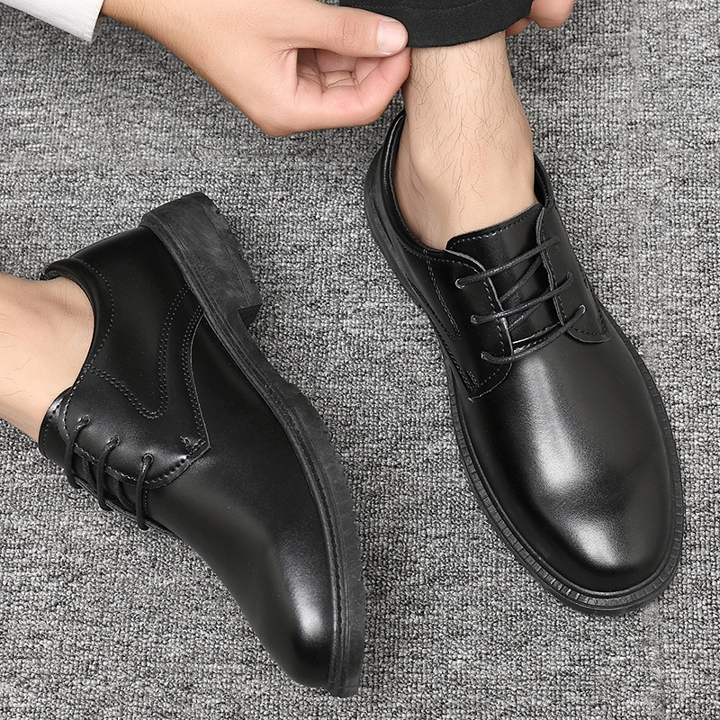 Muške casual cipele od PU kože, prozračne, gumeni đon, kopča s kopčom, niska potpetica 1–3 cm