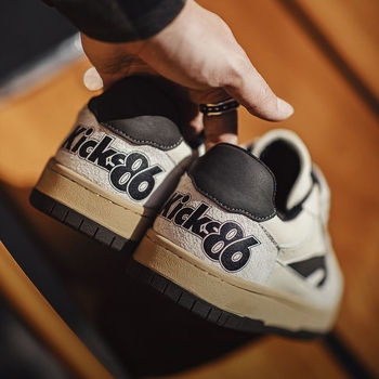Maden platform tenisice za muškarce, casual retro stil, niski gornji dio, debela gumena potplat i prozračna mrežasta podstava