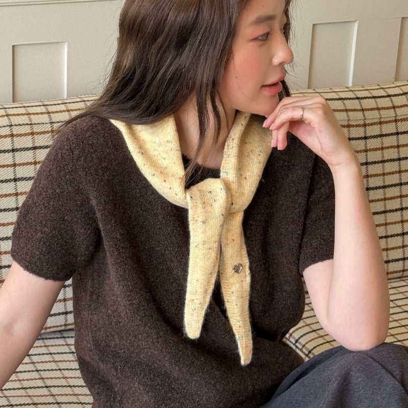 Ženski vuneni trokutasti šal – korejski i japanski stil, zimska toplina, warp pletenje, elegantan i svestran