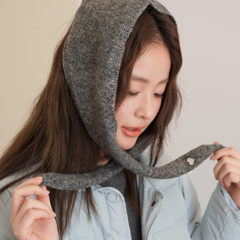 Ženski vuneni trokutasti šal – korejski i japanski stil, zimska toplina, warp pletenje, elegantan i svestran