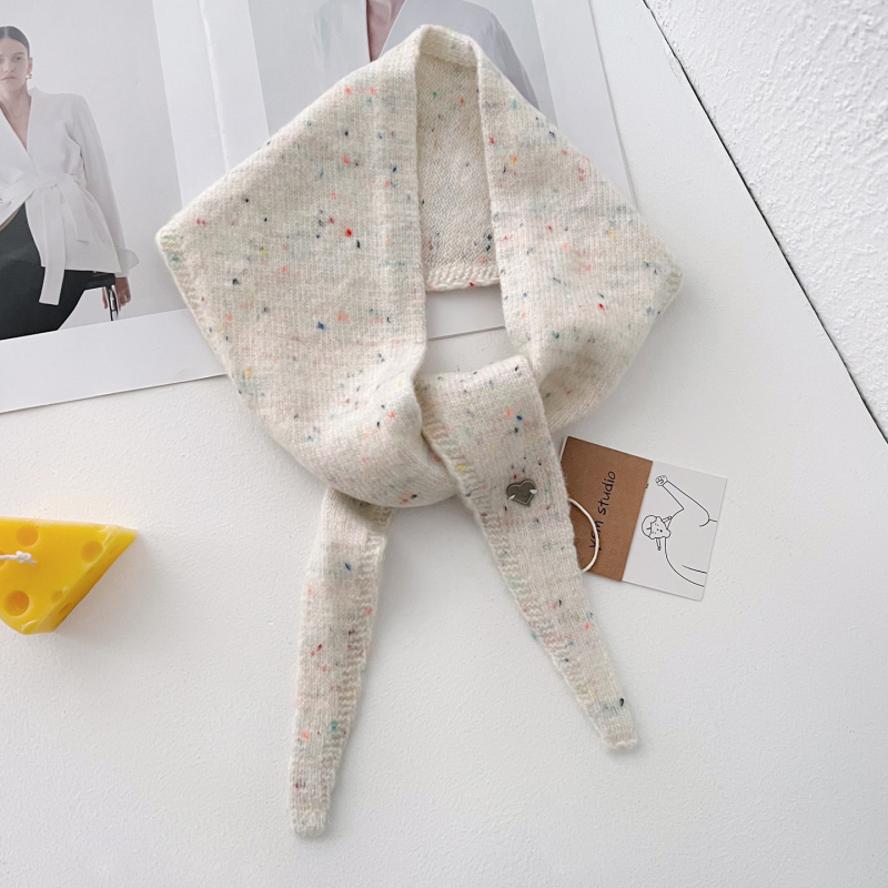 Ženski vuneni trokutasti šal – korejski i japanski stil, zimska toplina, warp pletenje, elegantan i svestran
