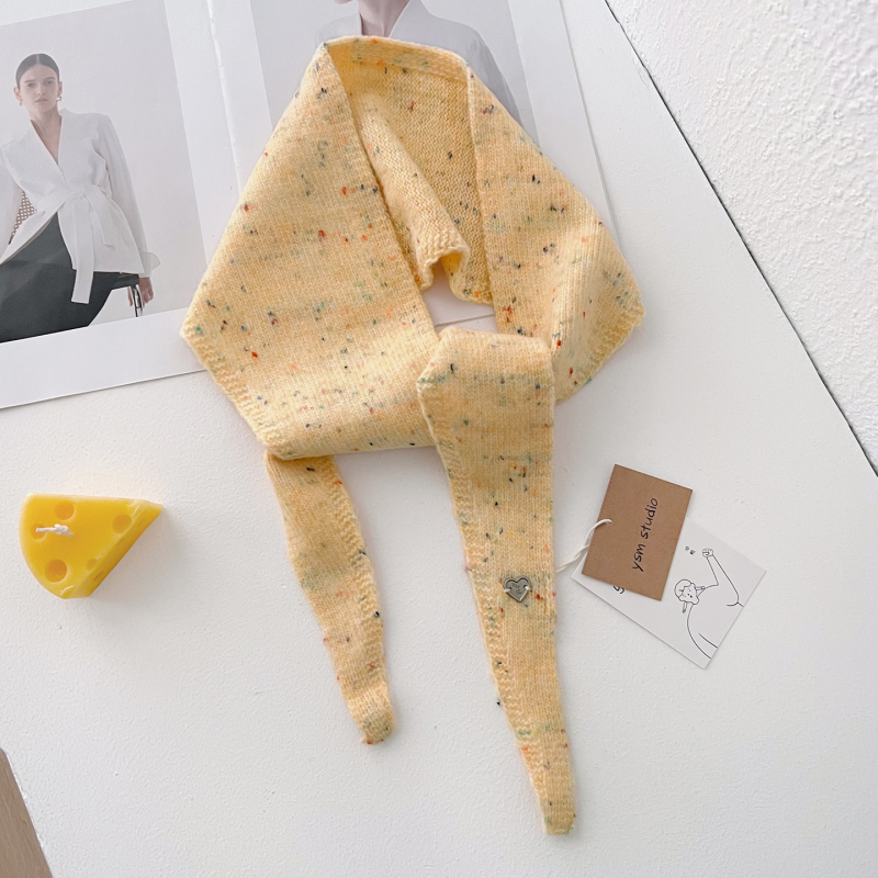 Ženski vuneni trokutasti šal – korejski i japanski stil, zimska toplina, warp pletenje, elegantan i svestran