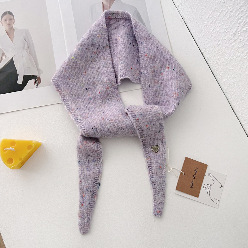 Ženski vuneni trokutasti šal – korejski i japanski stil, zimska toplina, warp pletenje, elegantan i svestran