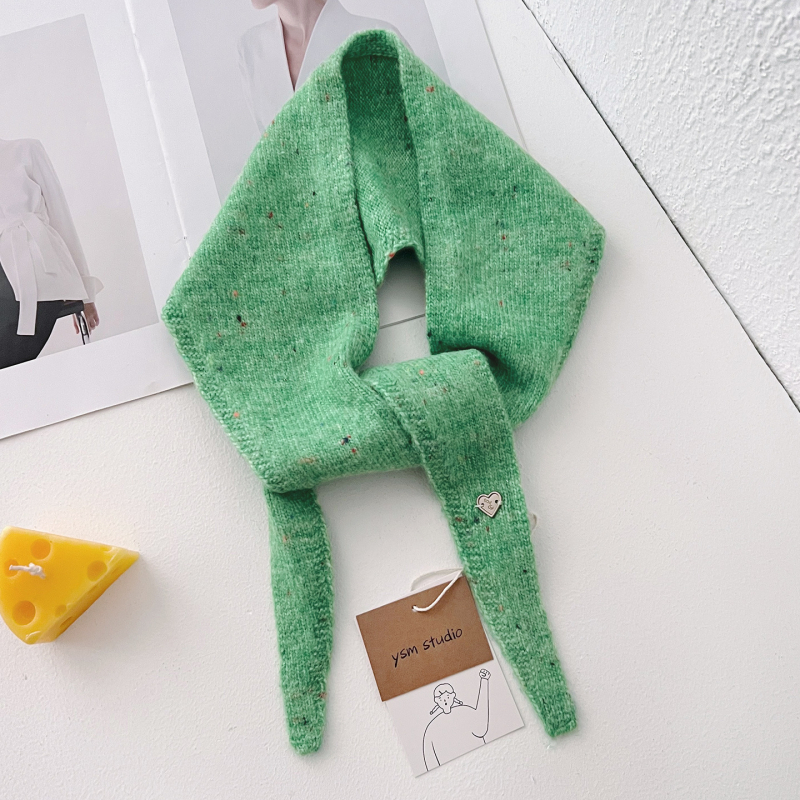 Ženski vuneni trokutasti šal – korejski i japanski stil, zimska toplina, warp pletenje, elegantan i svestran