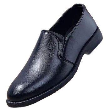 Férfi bőrcipő, PU felsőrész, műanyag talp, kerek orr, alacsony felső rész, lélegző és csúszásmentes, casual stílus, téli 2022