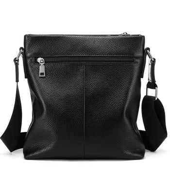 Muška kožna crossbody torba za poslovna putovanja, model 1882-1, ultra lagana, unutarnja podstava od poliestera