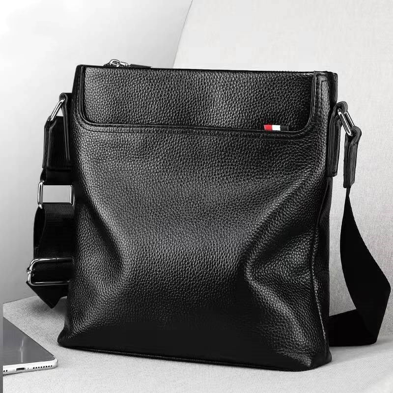 Muška kožna crossbody torba za poslovna putovanja, model 1882-1, ultra lagana, unutarnja podstava od poliestera